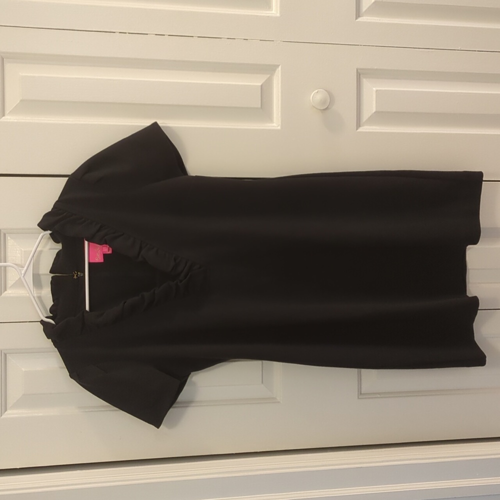 Short Sleeve Tisbury Dress in Onyx